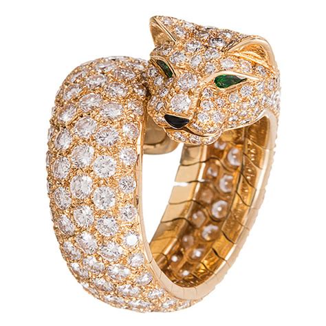 cartier mens ring gold - cartier men's jaguar ring.